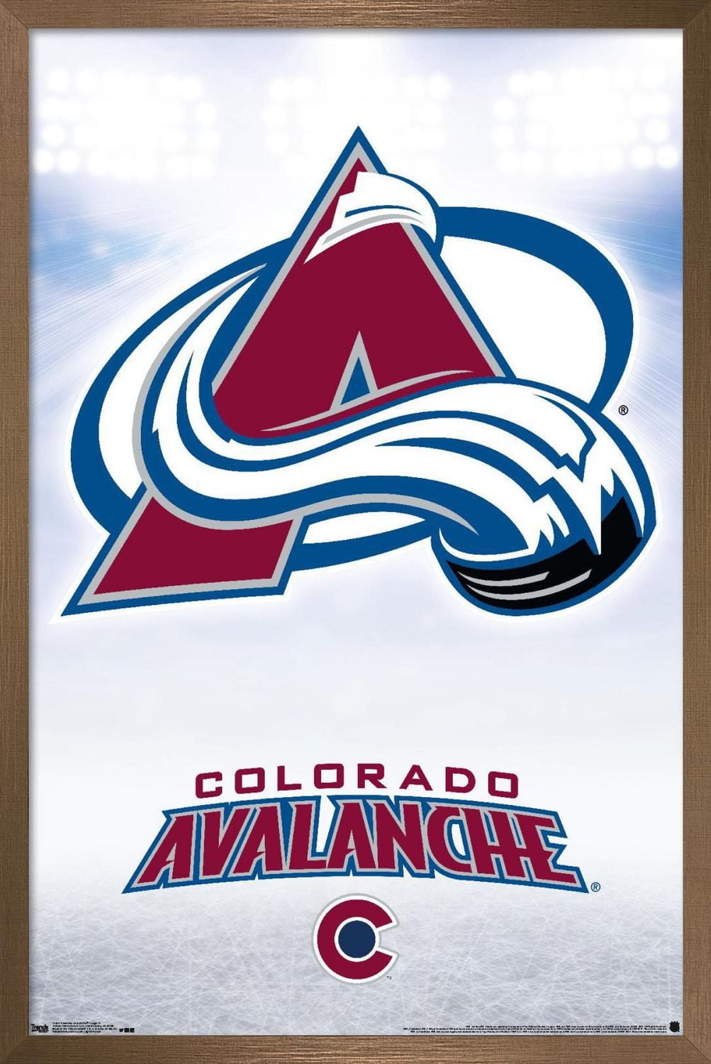 NHL Colorado Avalanche - Logo 17 Wall Poster, 22.375" x 34" Framed