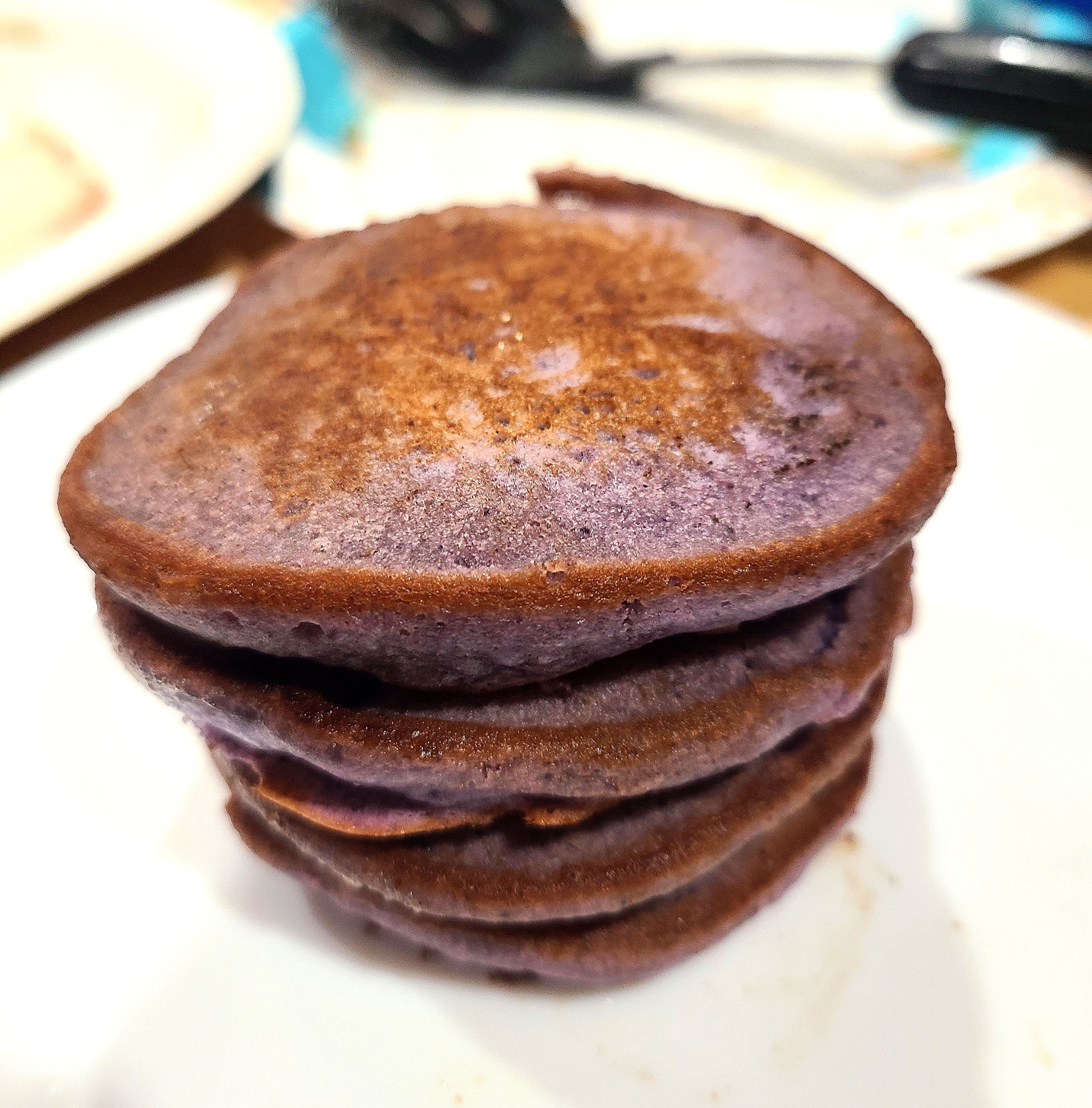 Pondan Ube Pancake Mix & Maple Flavored Syrup Set 8.818 Oz. (250 g) X 2 with Mini Stainless Steel Wire Whisk (3-Pc Set)