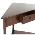 thumbnail image 4 of SAFAVIEH Gomez Solid Casual Corner Table With Storage Drawer, Dark Cherry, 4 of 5