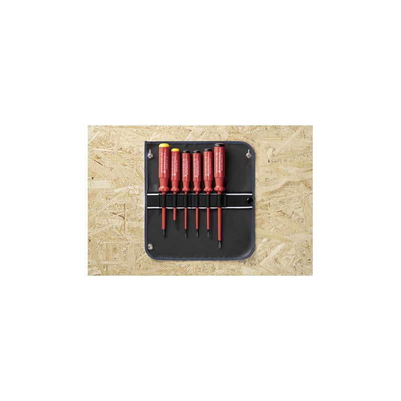 PB Swiss PB 5542.SU GY Screwdriver Set Slotted/Phillips in Roll-Up Case