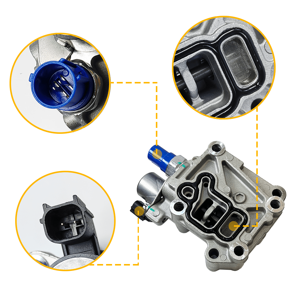 Engine Variable Valve Timing VVT Solenoid With Sensor | Replacement for Acura ILX TSX, Honda Accord Civic CR-V Crosstour | Replace# 15811-R40-A01, 918-080