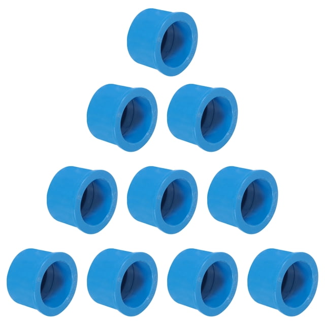 Conectores de acoplamiento roscados de 10 piezas DWV Reductor Bushing 1-9/16" x 1-1/4" (Socket x Socket) para conectar tuberías de plomería de desagüe en el hogar, azul