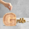 thumbnail image 5 of Wooden Letters for Crafts,Saving Money Box,Personalized Wooden Name Money Box Wooden Deposit Box Twenty Six English Letters, 5 of 5
