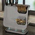 thumbnail image 4 of Hauiodp Knife Block Holder, Universal Knife Block for Kitchen Counter, Utensil & Cutlery Caddy, Space-Saving Countertop Knife Utensil Rack with Detachable for Easy Cleaning, 4 of 6