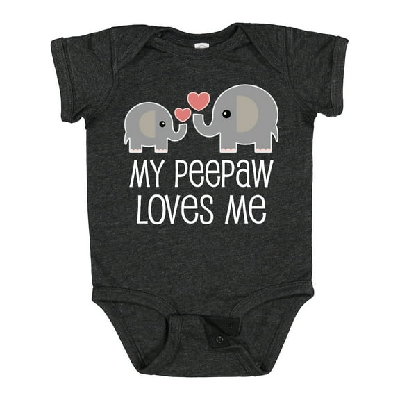 Inktastic Peepaw Grandpa Loves Me Cute Boys or Girls Baby Bodysuit