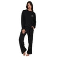 thumbnail image 3 of REALTREE Women's & Women's Plus Long Sleeve Comfy Wide Leg Pant Pant Pajama Lounge Sleep Set, 2-Piece, Sizes S-3XL, 3 of 7