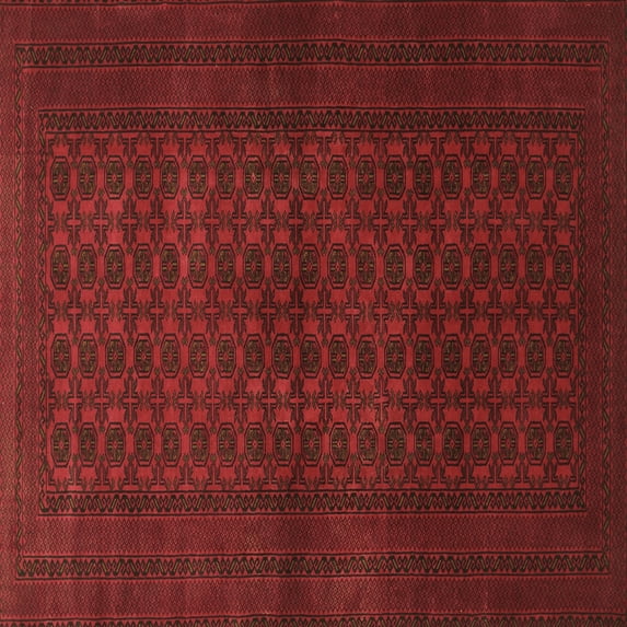 Ahgly Company Indoor Square Persian Brown Traditional Area Rugs, 7' Square