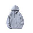 thumbnail image 1 of Pull en Coton Hip-Hop Printemps et Automne Col Rond Épaule Manches Longues Chemise Nue, 1 of 4