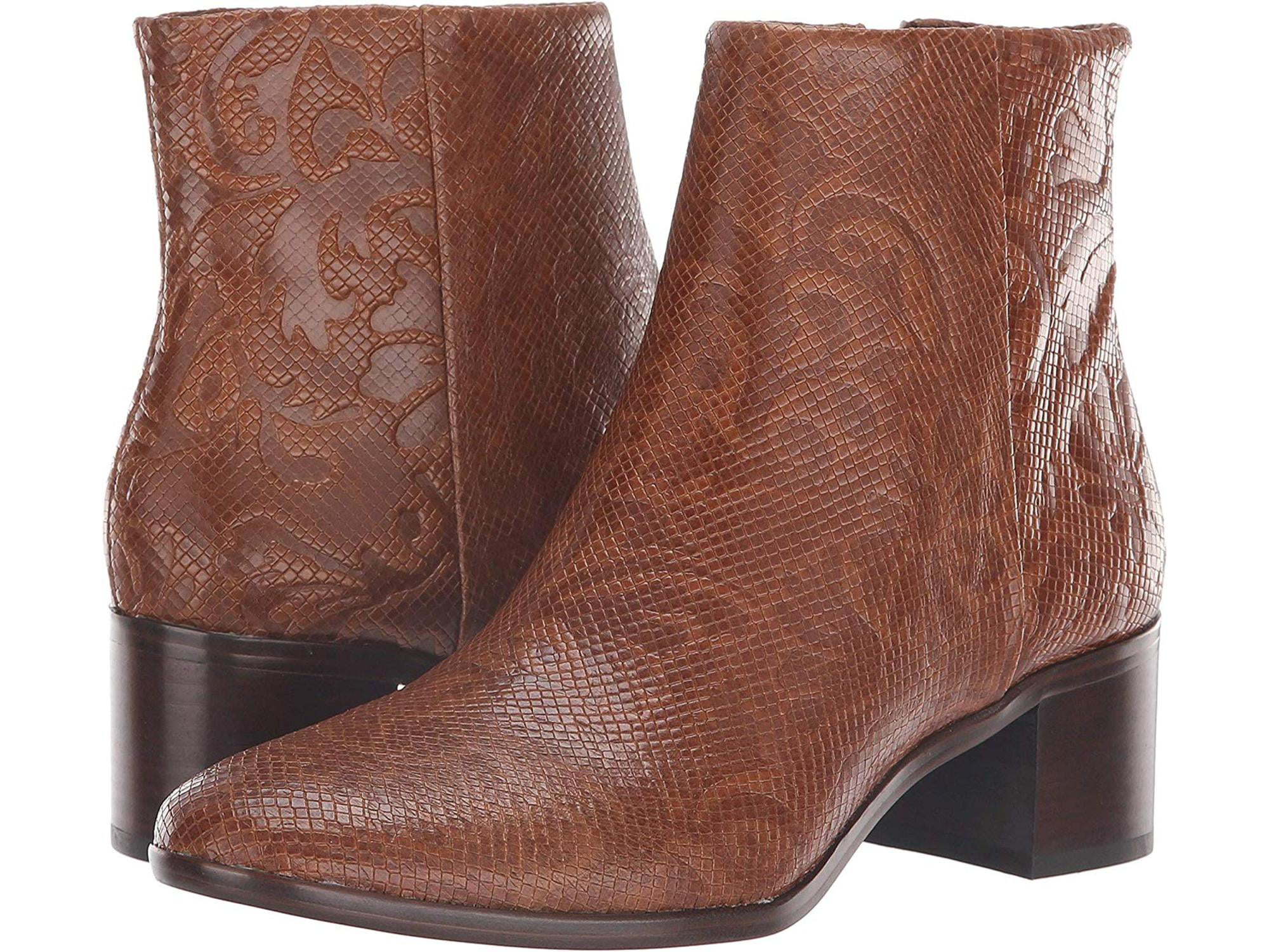 Patricia Nash Womens Marcella Almond Toe Ankle Cowboy Boots - Walmart.com