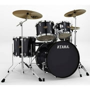 Tama Imperialstar 5-Piece Complete Drum Kit with 22" Bass Drum, Cymbals and Hardware, Hairline Black