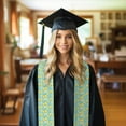 thumbnail image 6 of Haiem Yellow Lemon Pattern Graduation Stole 2024 | Premium Satin Sash for Graduation Ceremony, 6 of 7