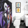thumbnail image 4 of The Nightmare Before Christmas Rideau de Douche Décoratif Rideau de Bain Imperméable en Polyester avec 12 Crochets, 4 of 7