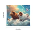 thumbnail image 3 of Pofeuu Cloud Guinea Pig Print Wall Tapestry Decoration Wall Hanging Tapestry 60 x 51 Inch, 3 of 6