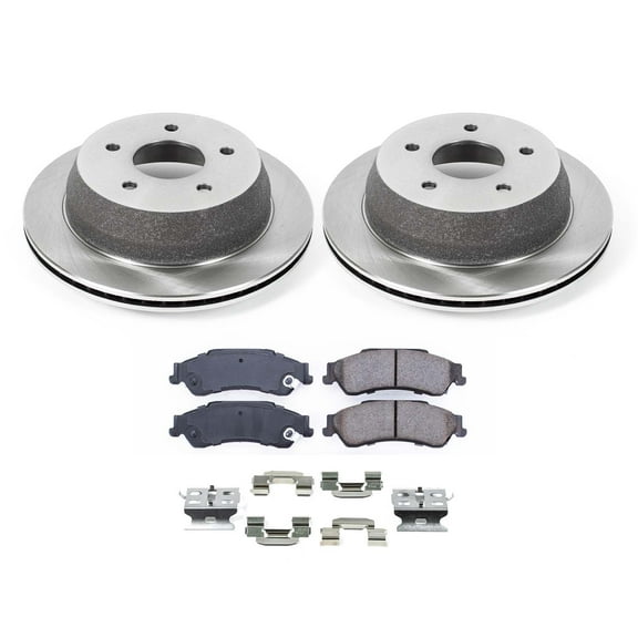 Ultimate Brakes Rear Semi-Metallic Brake Pad and Rotor Kit with Hardware WM80642
