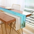 thumbnail image 7 of GZHJMY Blue Sea Ocean Beach Table Runner Machine Washable Polyester Table Runner Rectangle Reversible Dresser Scarves Table Decor 13 x 70 Inch, 7 of 7