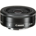 thumbnail image 2 of Canon EF-M 22mm f/2 STM Objectif + (2) Accessoires de Carte SD 64 Go (Ensemble)-(Modèle Intl.), 2 of 7