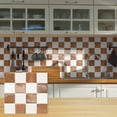 thumbnail image 3 of 10 Sheets Peel and Stick Backsplash - 9" x 9" 3D Adhesive Peel and Stick Tile Backsplash for Kitchen Bathroom,Checkerboard Checkered Stickers, 3 of 12
