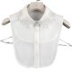 thumbnail image 1 of Blusa desmontable hueca de encaje geométrico con cuello falso bordado de media camisa antiarrugas, 1 of 2