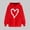 Red, variant on ATENAR Hoodies for Women Oversized Hoodie Pullover Casual Trendy Tops Loose Green XL(US:10)