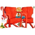 thumbnail image 1 of Carolines Treasures 6140PW1216 Chaises Rouges Oreiller Décoratif en Tissu avec Vue sur le Patio, 1 of 3