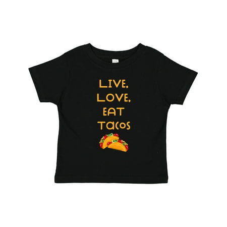 

Inktastic Live Love Tacos V Gift Toddler Boy or Toddler Girl T-Shirt