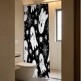 thumbnail image 5 of Halloween Shower Curtain, Cute Ghosts Polyester Fabric Bathroom Decor Curtain, Machine Washable Waterproof, Halloween Holiday Gift for Women Men, 72 x 72 Inches, 5 of 7
