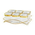 thumbnail image 5 of deevoka Serving Tray Storage Container Dessert Display for Cookies Sweets Chocolates 6 bowl transparent, 5 of 8