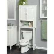 White Over-The-Toilet Spacesaver, Zenna Home Custom Suite