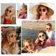 thumbnail image 2 of Gafas de sol redondas coloridas para niños coreanos, gafas de sol ligeras de PC con cara linda y pequeña, gafas de sol decorativas de moda para niños y niñas, 2 of 5