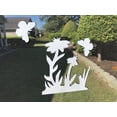 thumbnail image 2 of DCentral Butterflies and Flowers Flexible Screen Magnet: Double-Sided. Bright White-Easier to See Day & Night. Decorative. Helps to Stop Walking into Screens, Covers Small Tears i Size W 6.7" x L 7.4", 2 of 6