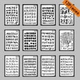 thumbnail image 4 of Kripyery Letter Numbers DIY Craft Walls Painting Decorative Stencil Embossing Template, 4 of 8