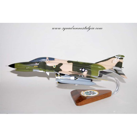306th Tactical Fighter Squadron The Gunners F-4E Model, 1/42 (18") Scale, Mahogany