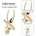 thumbnail image 4 of Animal Head Single Wall Hook - Wall Decorative Hooks Shaped Coat Hat Hook Heavy Duty, Rustic Home Decoration Zinc Alloy Material for Coat Hats Keys Bags Purse Towels, 4 of 7