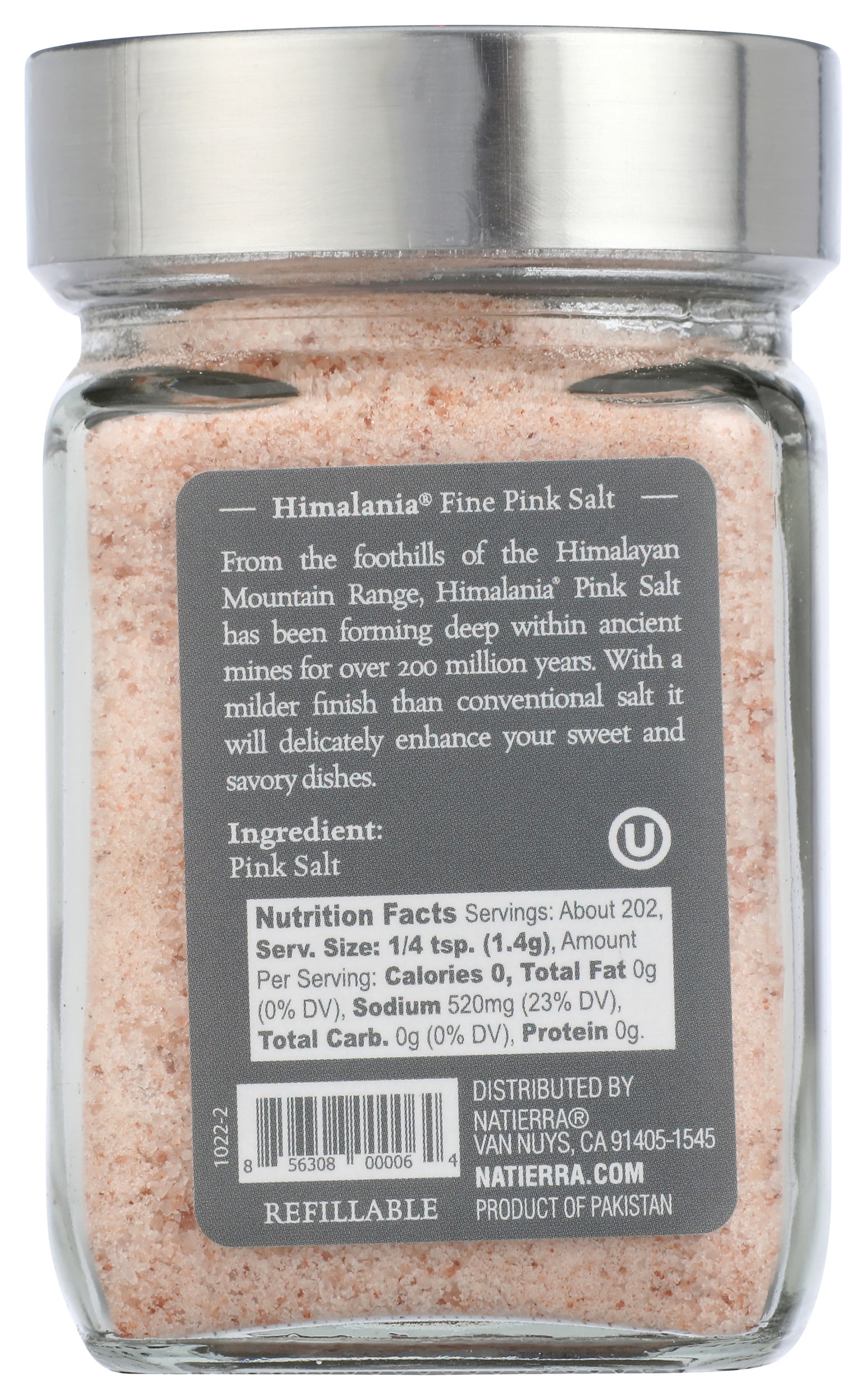 Pack of 6, Natierra Fine Himalania Himalayan Pink Salt, 10 oz
