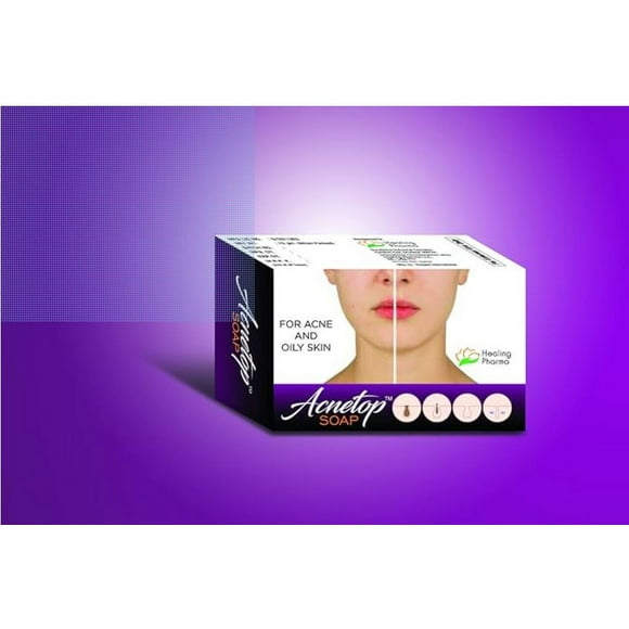 Healing Pharma Acnetop Soap 75 gm Soap Pack of 2 Set ( Each 75 GM )