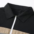 thumbnail image 5 of Hvyesh Mens Color Block Golf Shirts Casual Long Sleeve T Shirt Regular Fit Sport Shirts Work Tops, 5 of 8