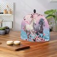 thumbnail image 4 of Romantic Horse Teapot Cover with Double-Sided Drawstring Thermo Pad Teapot Protector and Everyday Gifts and Decorations for The Home Kitchen Table Hotel Tea Party, 4 of 8