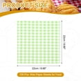 thumbnail image 2 of Uxcell Wax Paper Sheets for Food Grease Resistant Sandwich Wrapping Paper Checkered Green White 8.66'' x 8.66'', 2 of 7