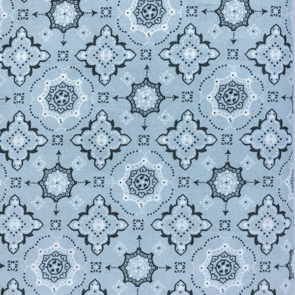 Waverly Inspirations 1 Yard Cut 100% Cotton Prints Fabric Howdy Silver 44" Wide for Quilting & Sewing