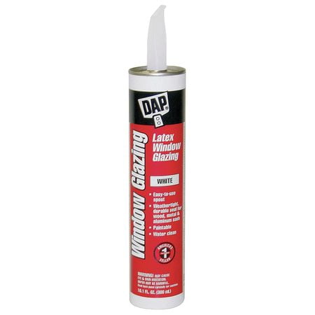 Dap 33 Glazing Compound - Dap 12108 10.1 oz. White Latex Window Glazing Caulk
