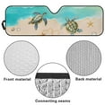 thumbnail image 6 of Uorisanigo Windshield Sun Shade Beach Turtle Printing Sun Visor for Jeep Wrangler JK JKU JL JLU 1997-2025 & Jeep Gladiator JT 2020-2024 Keep Vehicle Cool Protect Your Car from UV Heat, 6 of 7