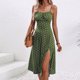thumbnail image 3 of Sexy Vestido de Verano Colgando Correa Dividida Impresa Cuello Redondo, Vestido Fluido Y Casual, 3 of 6