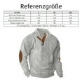 thumbnail image 5 of Men's quarter button down pullover, long sleeve polo sweater, 5 of 5
