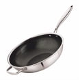 thumbnail image 5 of Mainstays 12" Hybrid Tri-Ply Stainless Steel Wok, 5 of 9