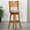 #1 Natural, variant on Cfowner 30" Bar Height Slat Back Swivel Stool, Espresso Finish, Beige Fabric Seat