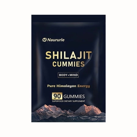 Shilajit Gummies – Pure Himalayan Energy Superfood Supplement (90 Count) – Body & Mind Support