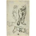 thumbnail image 2 of Alfred George Stevens 17x24 Gold Ornate Framed and Double Matted Museum Art Print Titled - Sketches of Putti (1837-75), 2 of 4