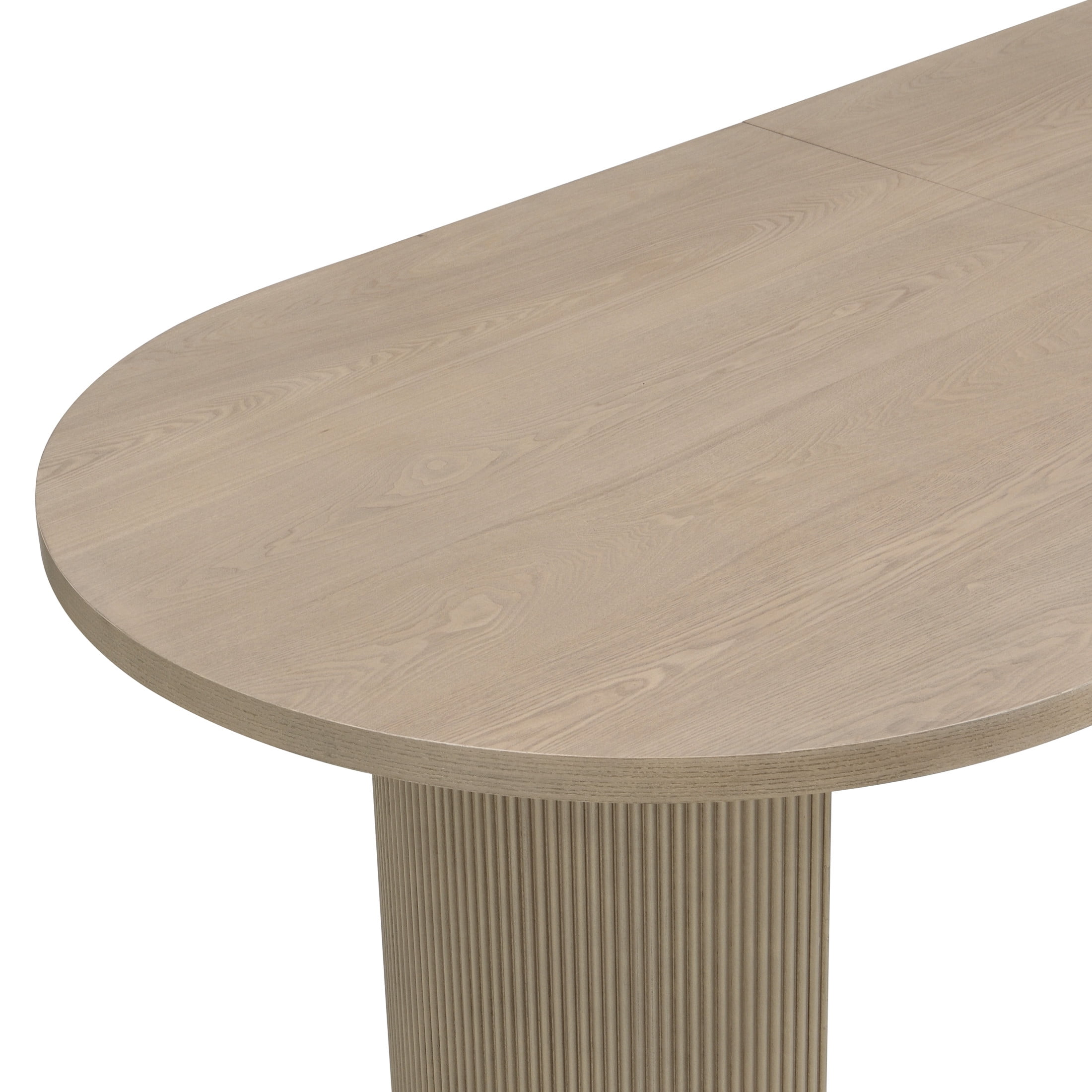 Christopher Knight Home Minimalist 88“ Oval Dining Table for 4-6, Light Ash