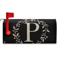 thumbnail image 4 of Monogrammed P Magnetic Mailbox Cover Mailbox Cover Magnetic Mailbox Wraps Post Letter Box Cover Garden Standard, 4 of 6