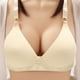 thumbnail image 3 of Puntoco Sujetadores para mujer sin aros, estilo sin aros de acero, con botones en el medio y estampados, ropa interior transpirable para uso diario, 3 of 3